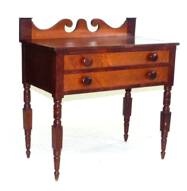 NEW YORK FEDERAL CHERRY/MAPLE WORKSTAND (1 of 7)