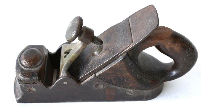 G. MUIR WALNUT/IRON BLOCK PLANE, 19TH C. (1 of 4)
