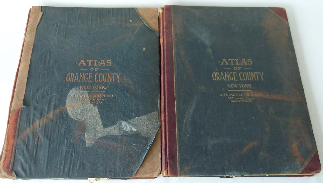 (2) ATLAS OF ORANGE COUNTY NY, A.H. MUELLER 1903 (1 of 17)
