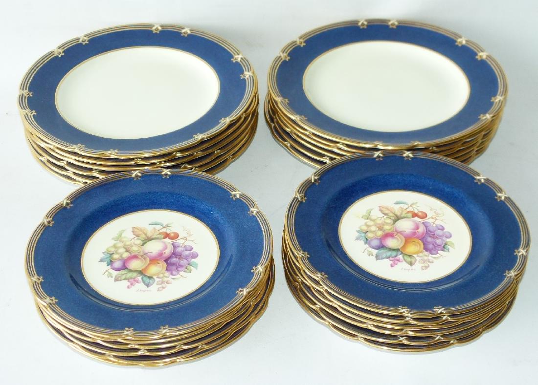 SET (24) H/P COPELAND SPODE DINNER/DESSERT PLATES
