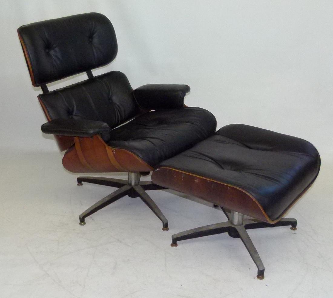 (2) MID CENTURY MODERN LOUNGE CHAIR & OTTOMAN C.1950/60 (1 of 11)