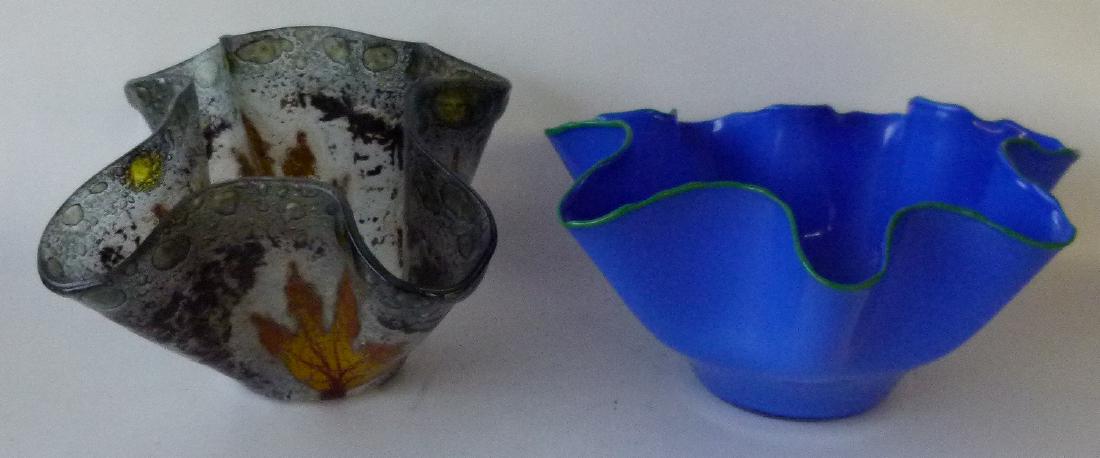 (2) MODERN ART GLASS VASES, 1980/90 (1 of 14)