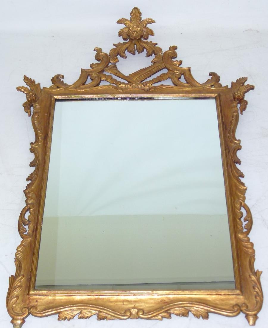 FRENCH CARVED/GILT WALL MIRROR, 19/20TH C. (1 of 11)