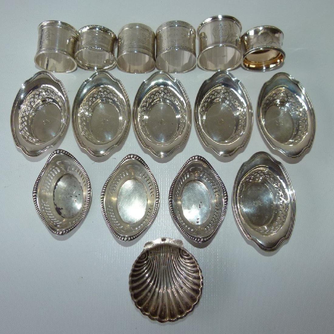 LOT ASSORTED STERLING INCL. NAPKIN RINGS (1 of 16)