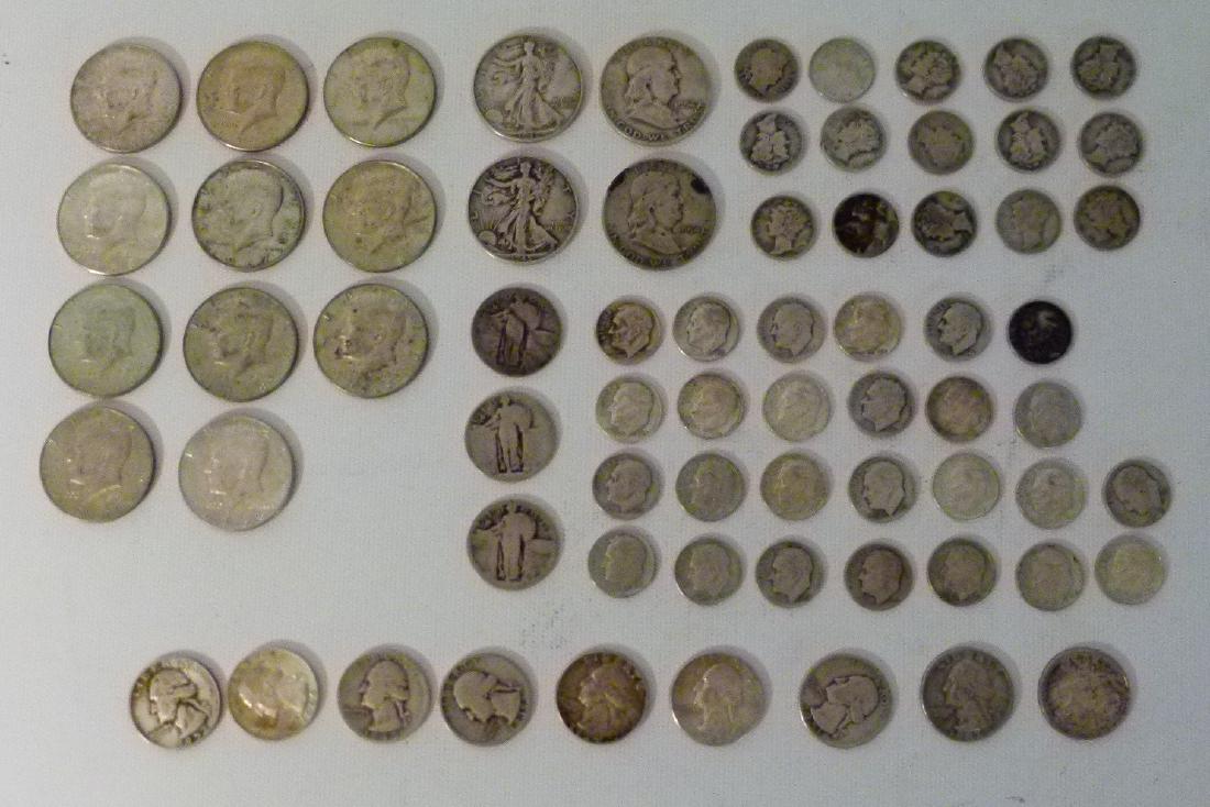 LOT (2) BAGS INCL. $9.00 FACE VALUE SILVER COIN (1 of 3)