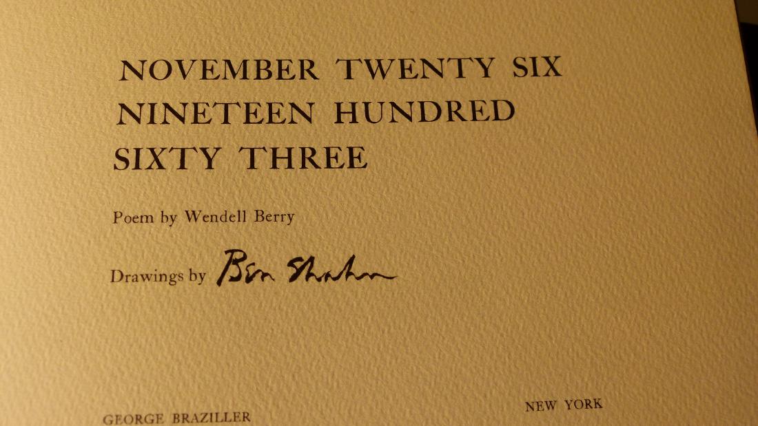 LOT (8) VOLS. BEN SHAHN INCL. NOV. 26TH 1963 (1 of 8)