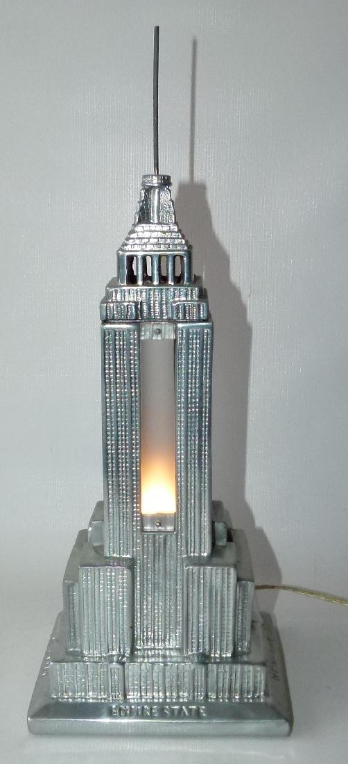 DECO EMPIRE STATE BUILDING DESK LAMP, 20TH C. (1 of 16)