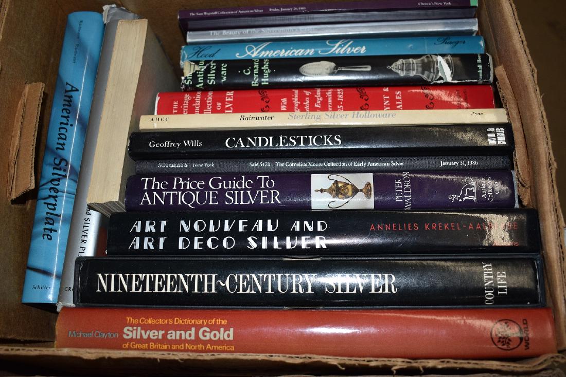 BOX LOT ASSORTED VOLS. SILVER/GOLD & PEWTER (1 of 4)