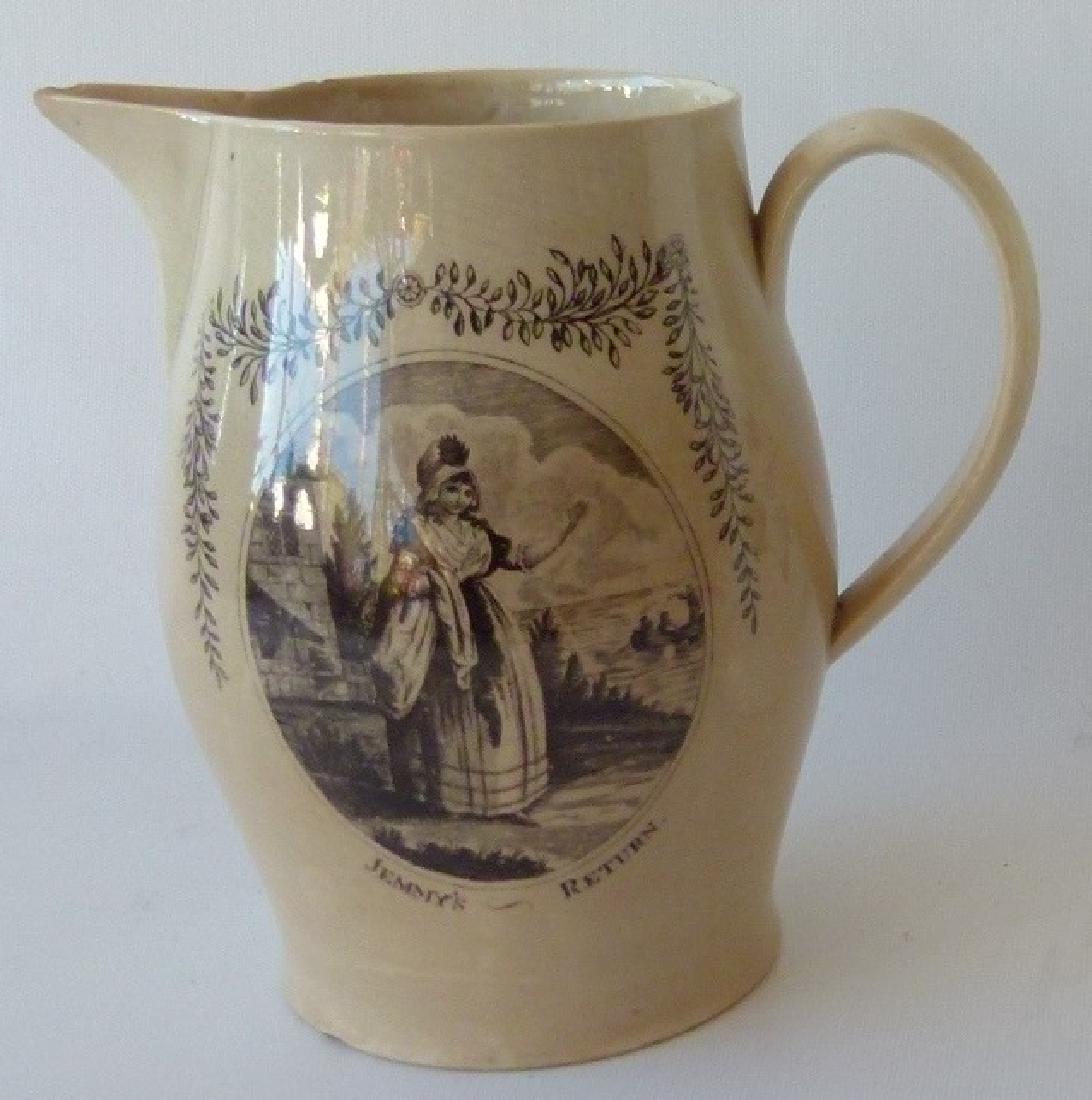 ENGLISH LIVERPOOL JUG/PITCHER (JENNY LINDE) (1 of 9)