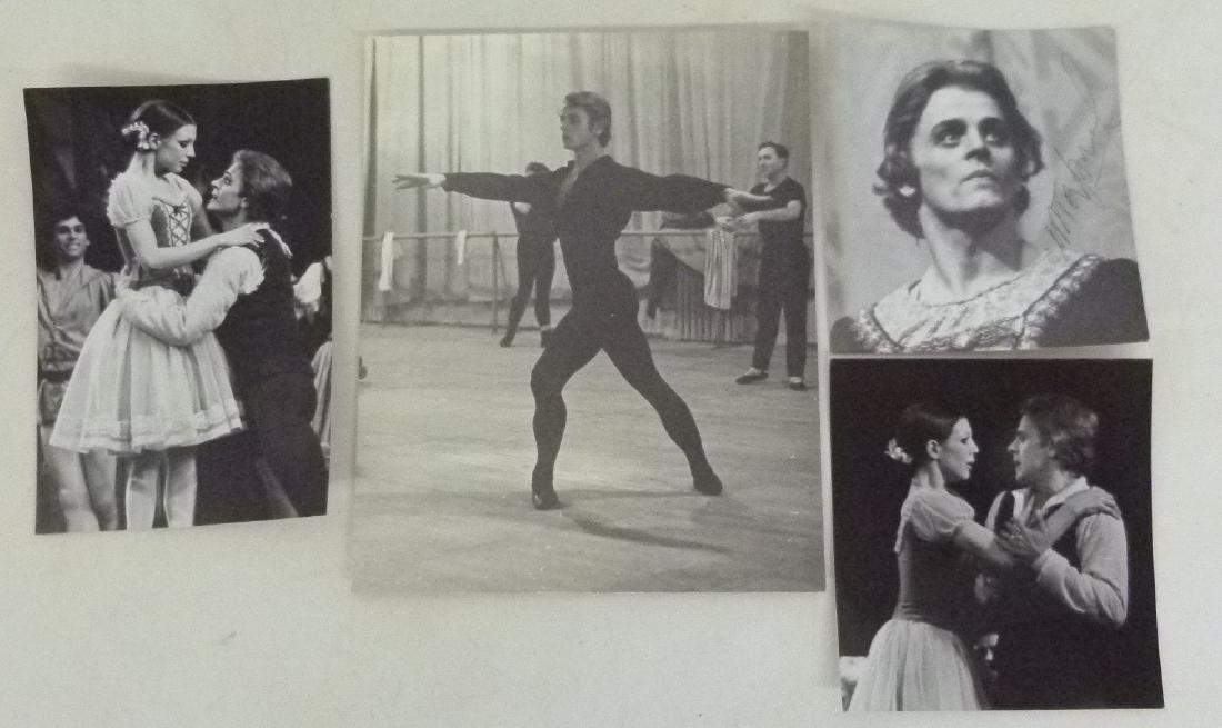 LOT (4) VINTAGE PHOTOGRAPHS MIKHAIL BARYSHNIKOV: LOT (4) VINTAGE PHOTOGRAPHS MIKHAIL BARYSHNIKOV DANCE IMAGES, C. 1960/70 H. 8", W. 10" LARGEST