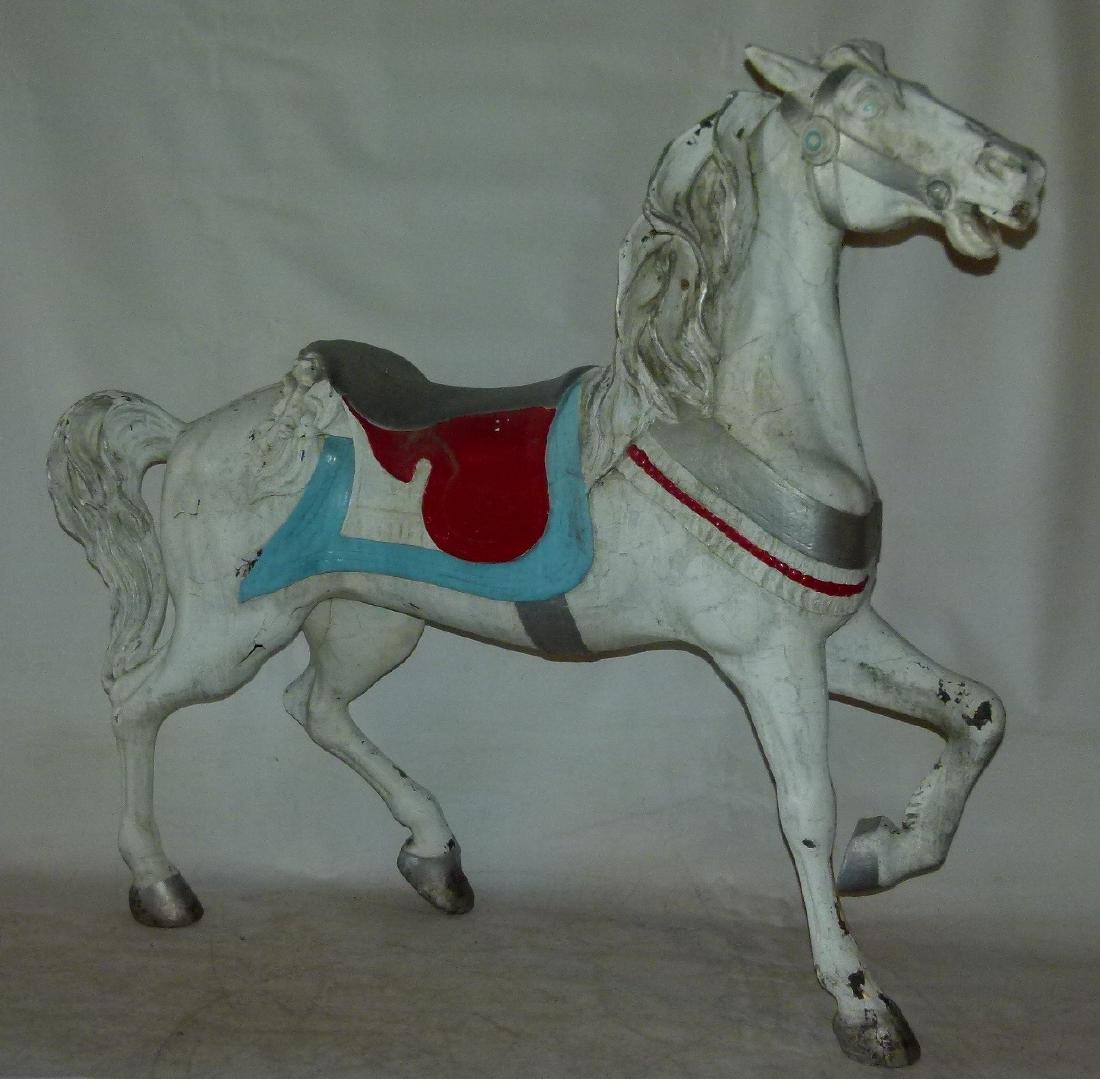LARGE VINTAGE CAROUSEL HORSE, C. 1920 (1 of 10)