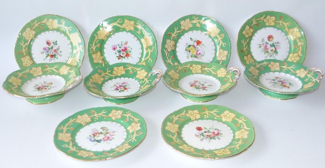LOT (10) H/P FRENCH OLD PARIS SHOW PLATES: LOT (10) H/P FRENCH OLD PARIS SHOW PLATES, 19TH C. D. 9 1/2"