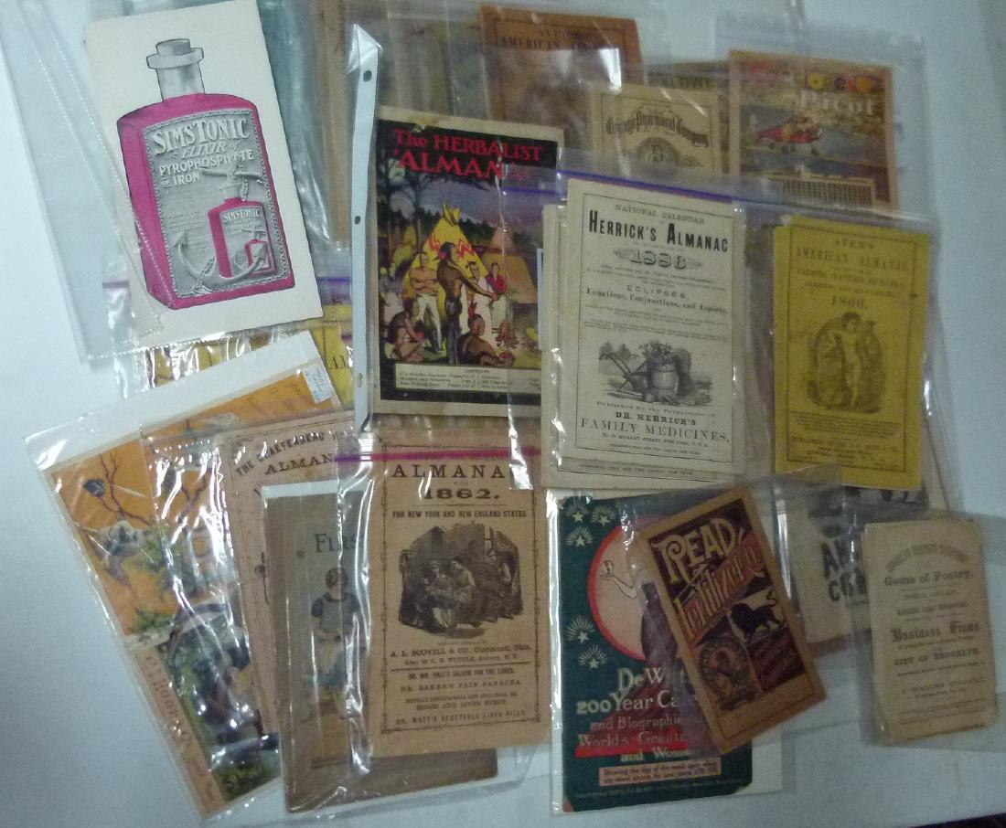 LOT ASST. PAPER INCL. ALMANACS (1 of 7)