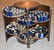 RARE OAK BARREL TYPE CYL. PHONOGRAPH RECORD CABINET