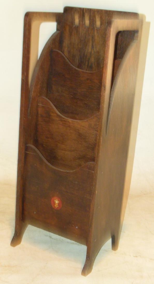 MISSION OAK MAGAZINE RACK, C. 1910 (1 of 7)