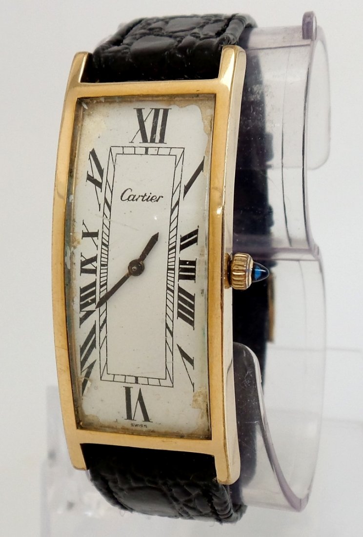 CARTIER 18 KT. YELLOW GOLD WRISTWATCH (1 of 18)