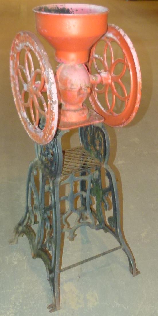 ENTERPRISE CAST IRON FLOOR MODEL COFFEE GRINDER (1 of 6)