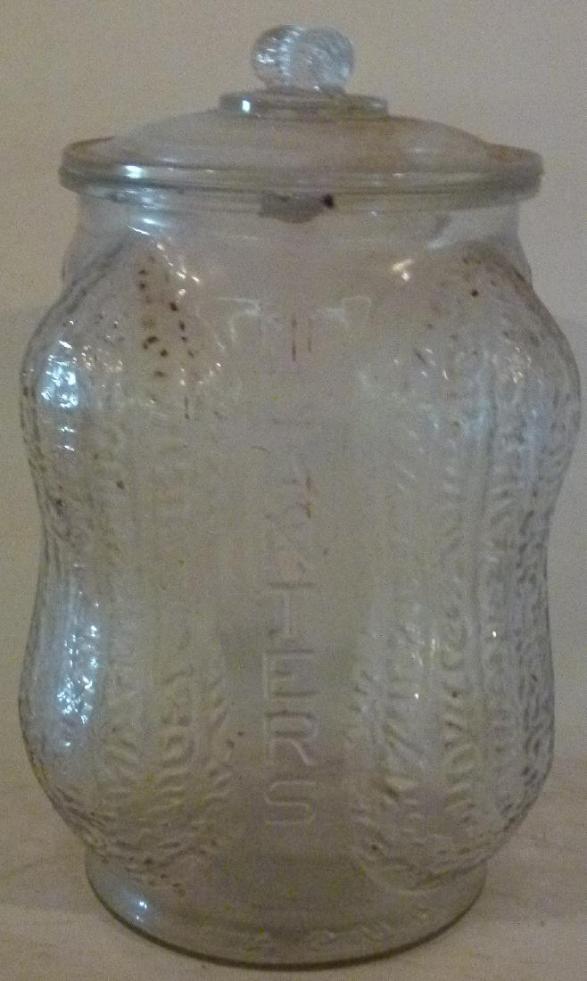 PLANTERS PEANUT COUNTER TOP GLASS JAR (1 of 5)