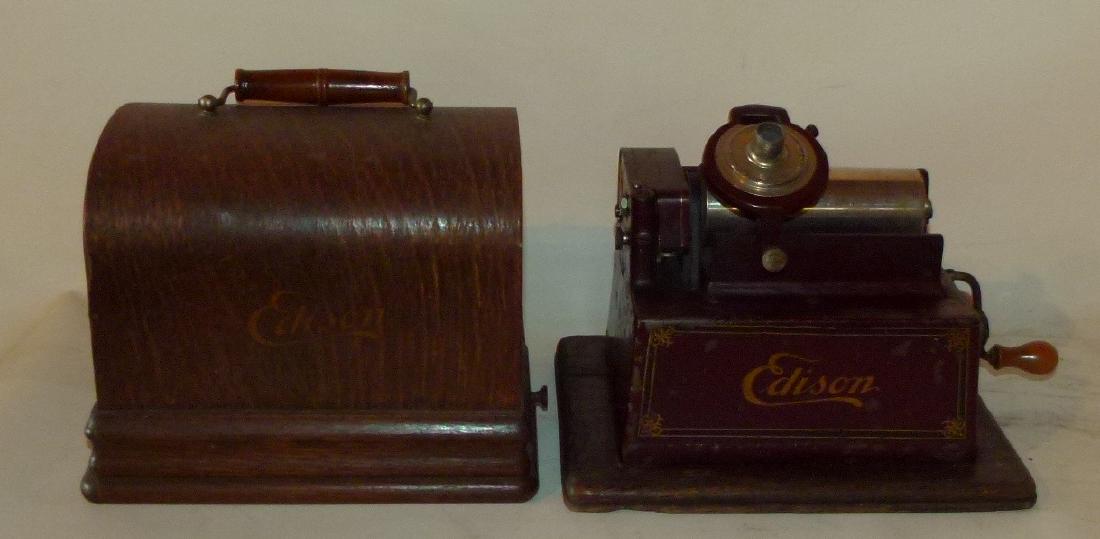 EDISON MODEL E CYLINDER PHONOGRAPH (1 of 8)