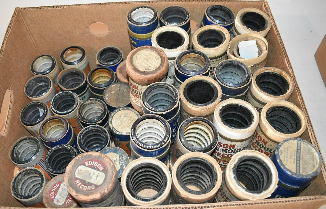 (63) EDISON CYL RECORDS W/ EARLY COLUMBIA (1 of 5)