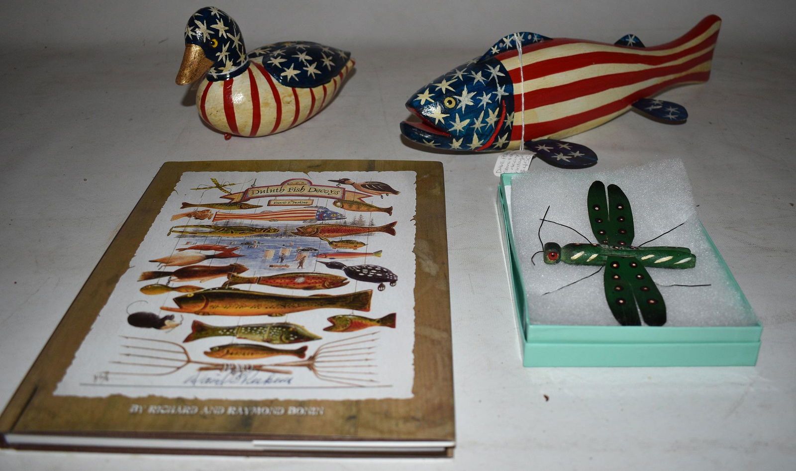 (3) FOLK ART  DECOYS W/VOL. REF SGD D. F. PERKINS (1 of 8)