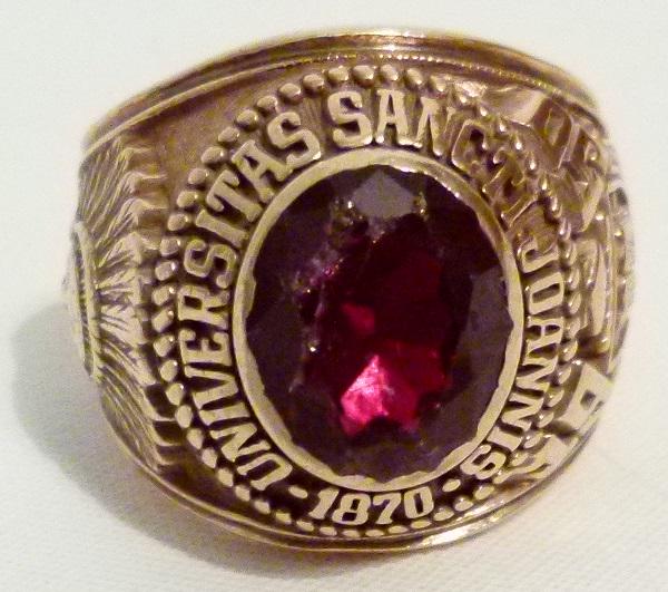 UNIVERSITY OF SAINT JOANNIS 10KT GOLD RING (1 of 7)