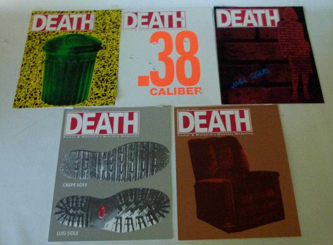 LOT (5) KOMAR & MELAMID "DEATH" MAGAZINE (1 of 16)