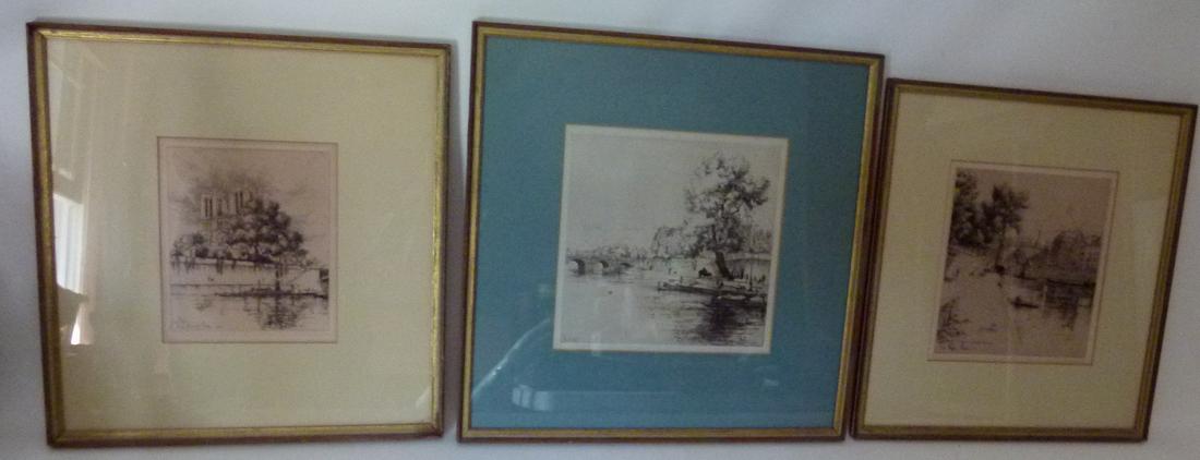 (3) ORIG. ETCHINGS SIGNED BEJOT (EUGENE FRANCE) (1 of 20)