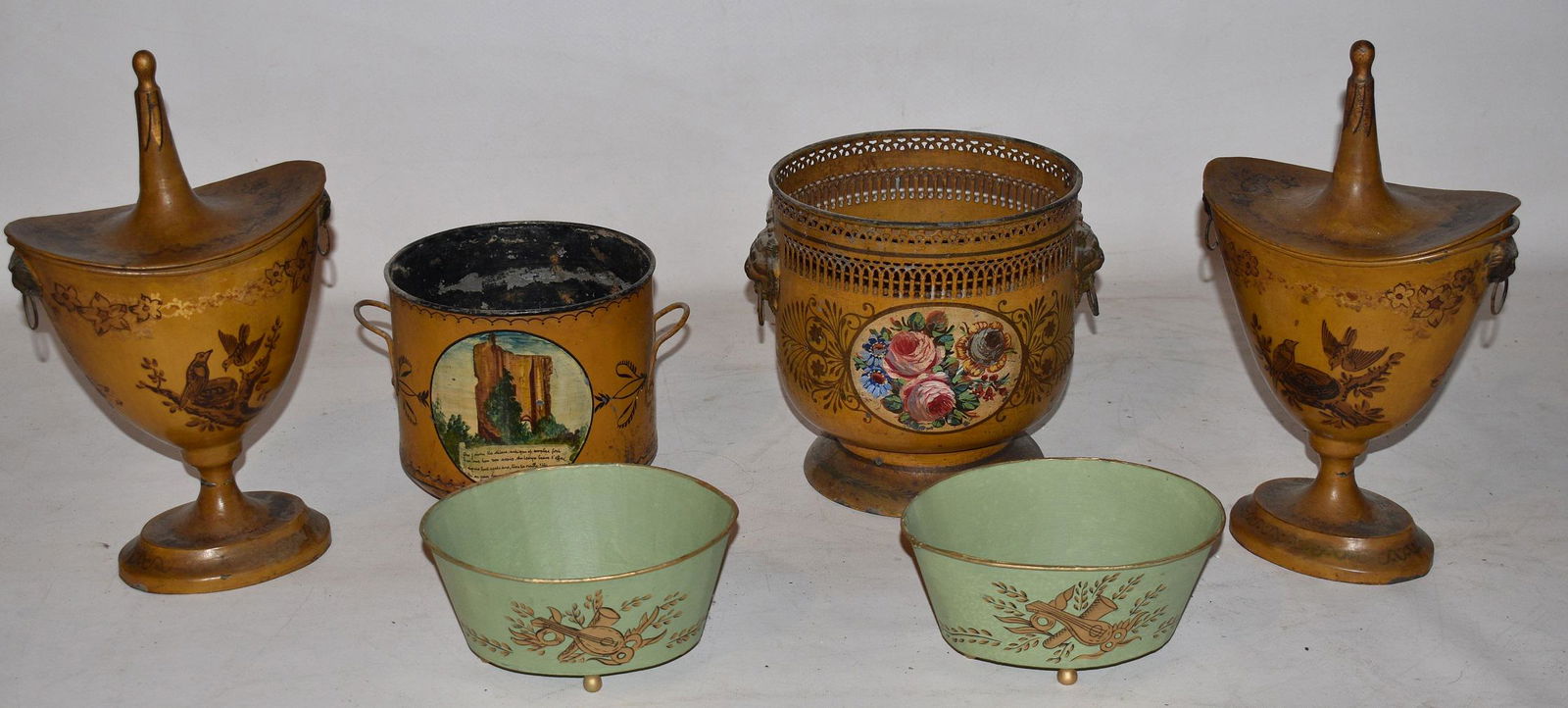 LOT ASSORTED PAINT/STENCILED TOLEWARE (1 of 14)