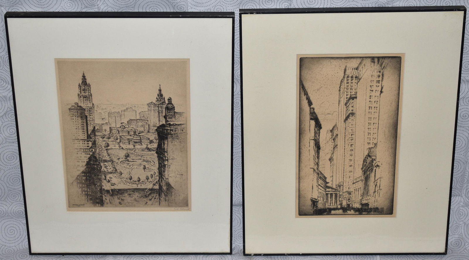 (2) ETCHINGS NY SGN. NORDFELDT, ANTON SCHUTZ (1 of 8)