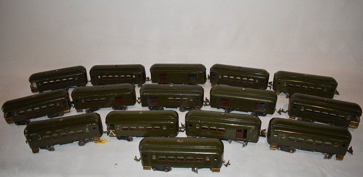 LOT ASSORTED LIONEL ST. GAUGE PASSENGER CARS (1 of 16)