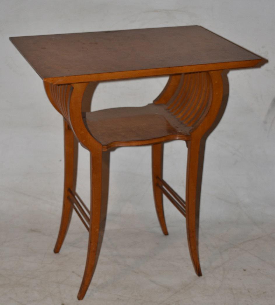 NOUVEAU BIRDS EYE MAPLE OCCASIONAL TABLE (1 of 5)