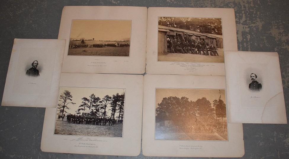 LOT (6) RARE CIVIL WAR ALBUMEN PHOTOS  C.1861 (1 of 18)