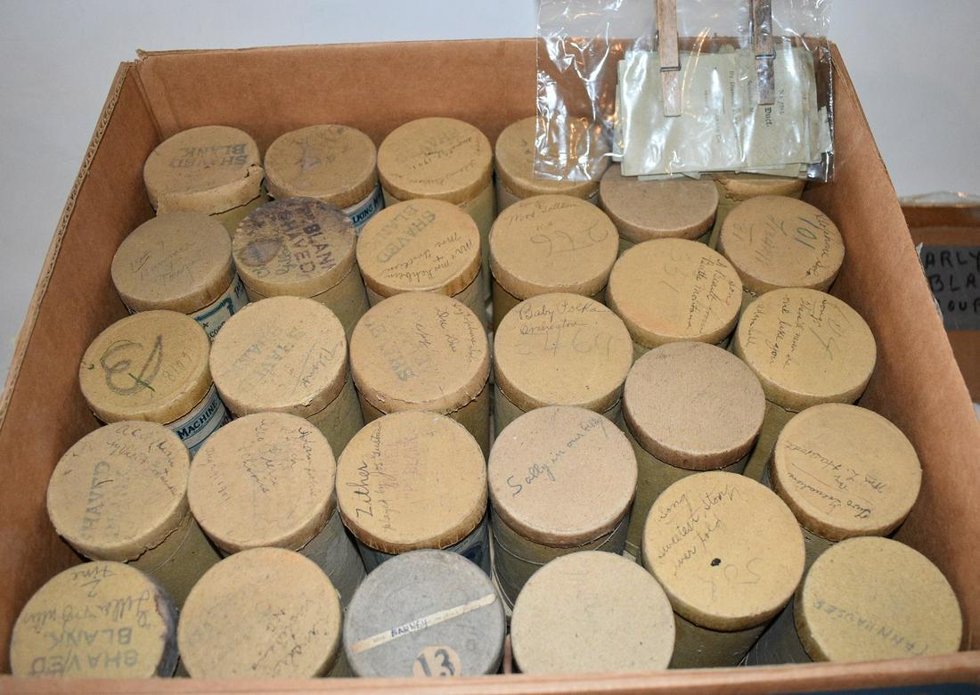 APPROX. (56) EARLY BROWN WAX CYLINDER RECORDS (1 of 10)