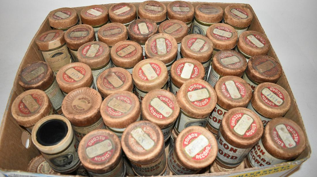 (77) EDISON CYL. RECORDS W/ NUMBERED TOPS (1 of 8)