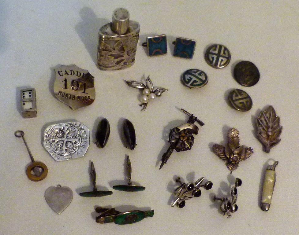 LOT SILVER INCL. 950 STER./MEXICAN STERLING (1 of 12)