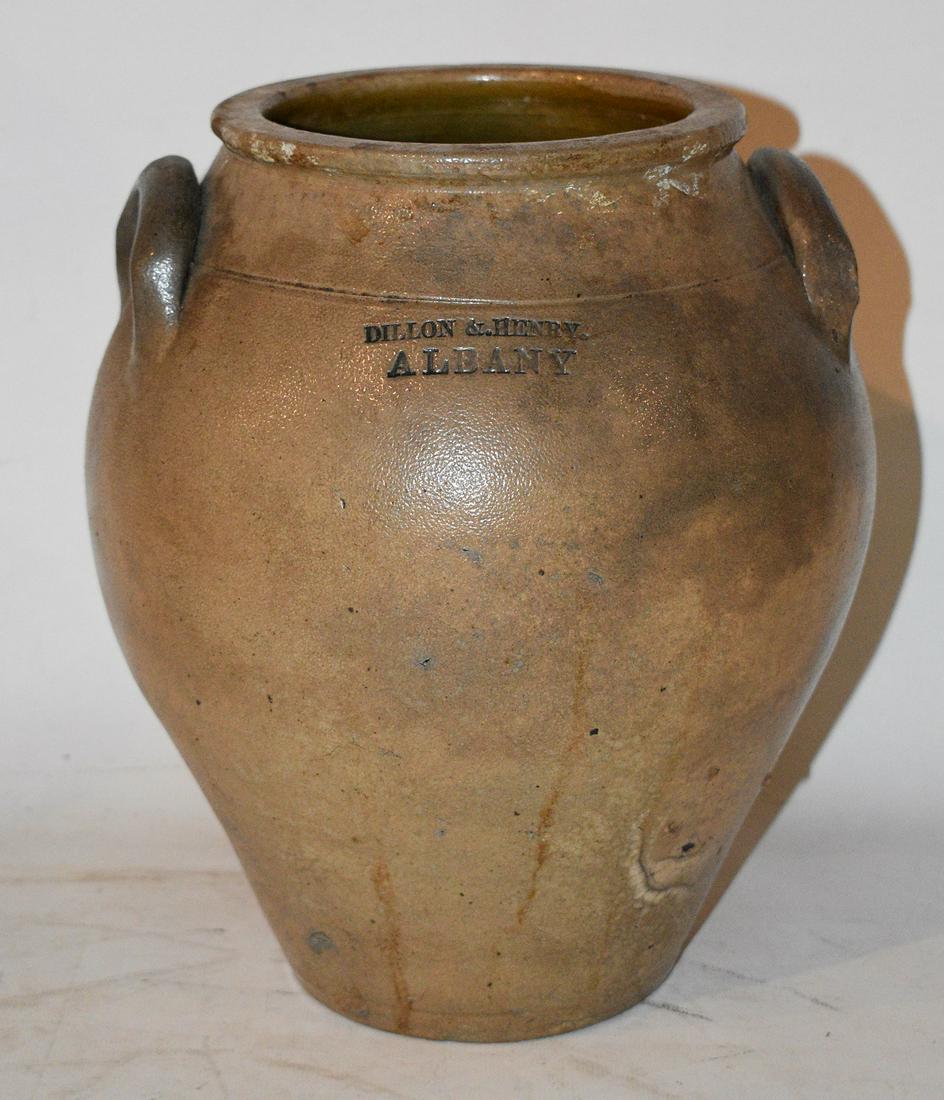 DILLON & HENRY ALBANY 2 GAL. STONEWARE CROCK (1 of 11)