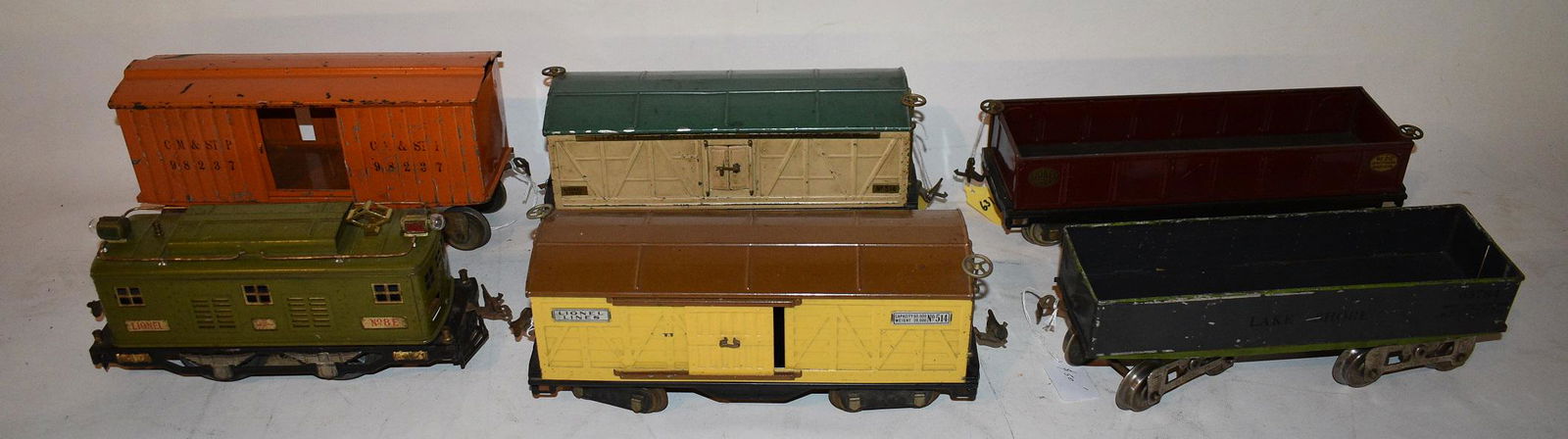 LOT (6) LIONEL STANDARD GAUGE TRAIN SET, C. 1920/30 (1 of 20)