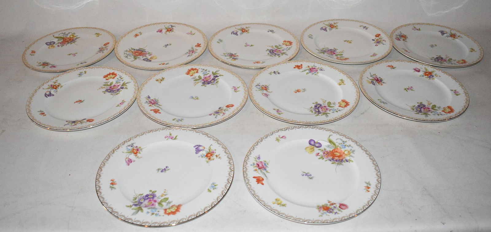 (11) BAVARIA 18 FLORAL PATTERN W/DINNER PLATES (1 of 13)