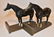 PR. PAINTED CAST IRON/BRASS HORSE BOOK ENDS - 5
