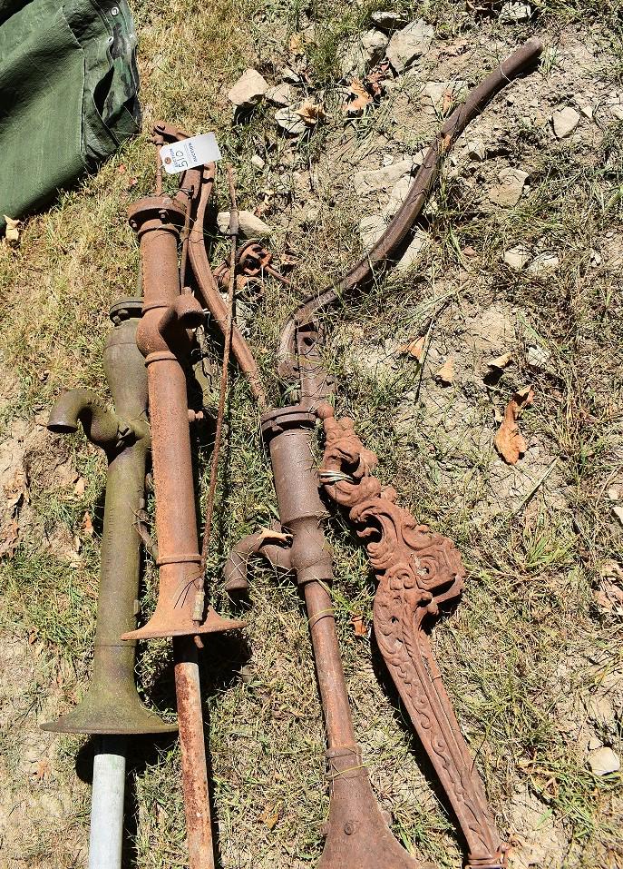 (2) DECO CAST IRON WELL PUMPS, C. 1930 (1 of 7)