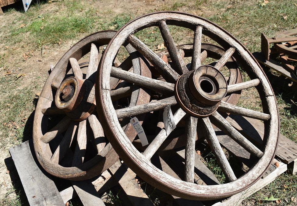 LOT (3) ASSORTED WAGON WHEELS (1 of 3)