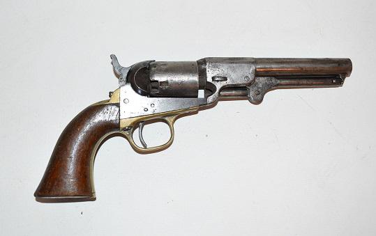 CIVIL WAR COLT POCKET REVOLVER, 31 CAL., 1864: CIVIL WAR COLT POCKET REVOLVER, 31 CAL., 1864, SER. #281864