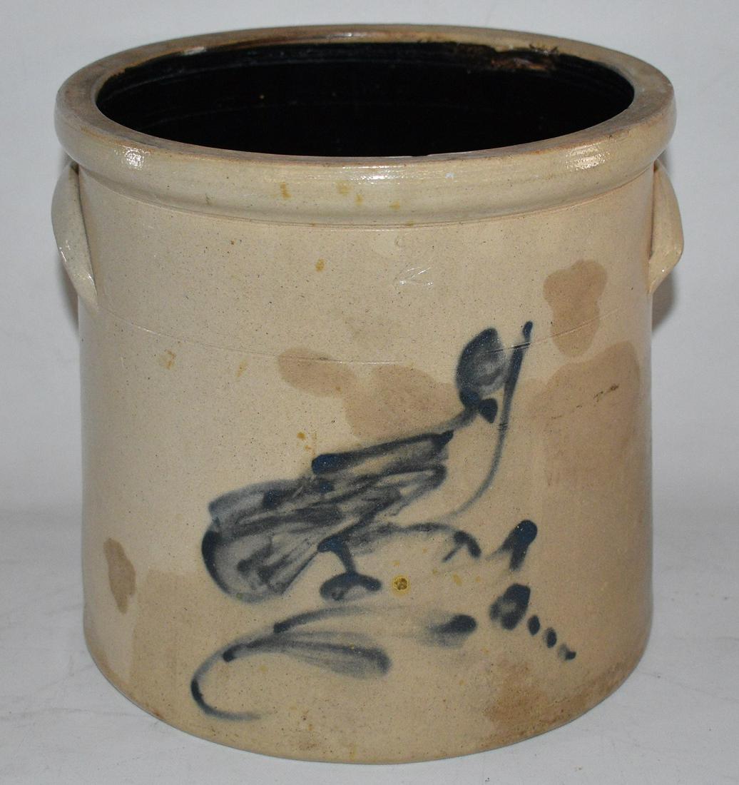 2 GAL. SALT GLAZED STONEWARE CROCK (1 of 7)