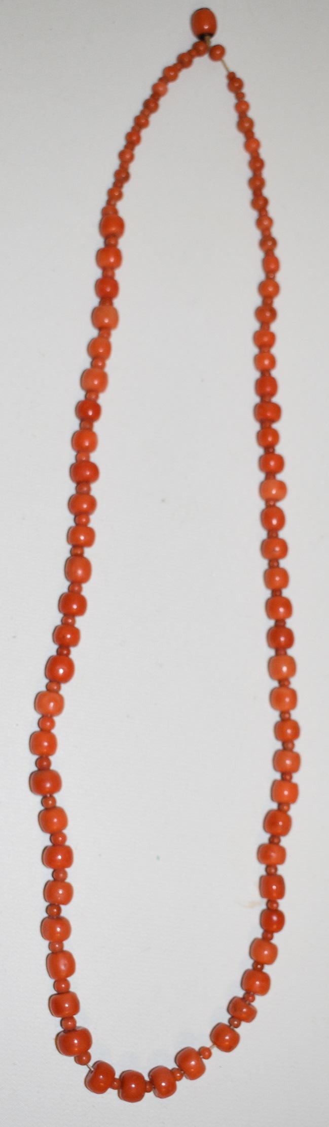 VICTORIAN/DECO CARVED PINK CORAL NECKLACE (1 of 11)