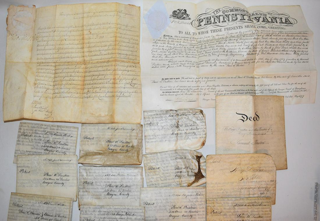 EARLY VELLUM DOCUMENTS INCL. THOMAS MIFFLIN (1 of 14)
