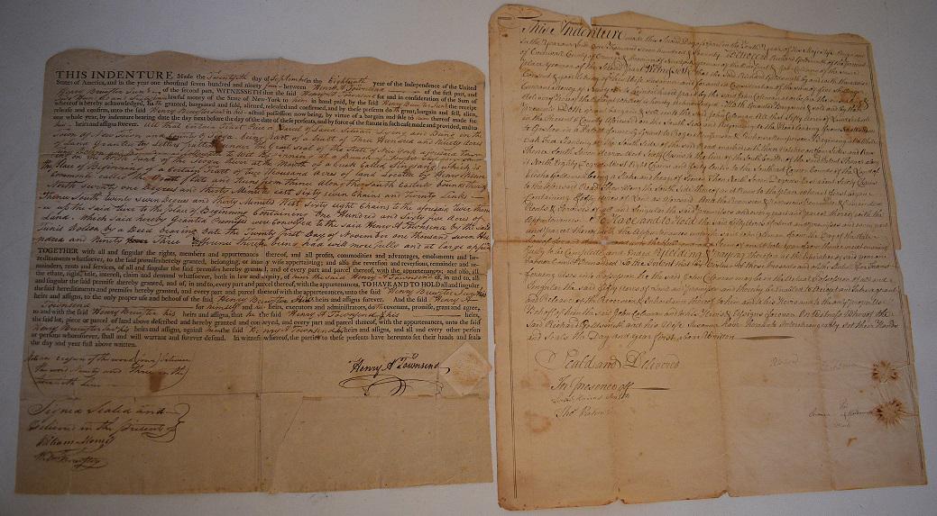 LOT (2) EARLY INDENTURES INCL. ORANGE COUNTY, NY (1 of 17)