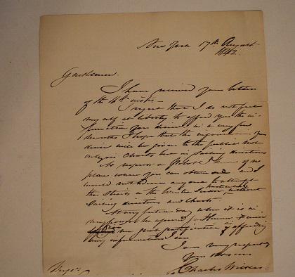 AUTOGRAPHED LETTER CHARLES WILKES, ANTARCTICA (1 of 5)