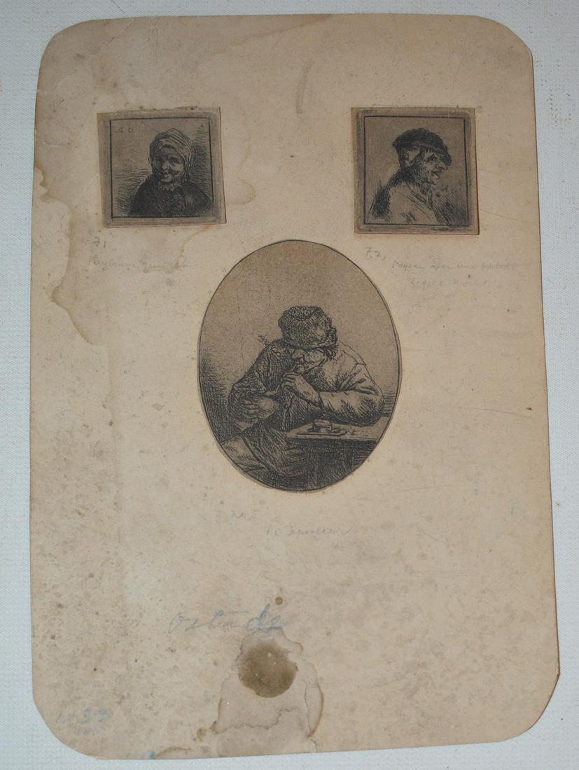 OLD MASTER ETCHINGS (FIGURES/PORTRAITS) 17th c, (1 of 14)