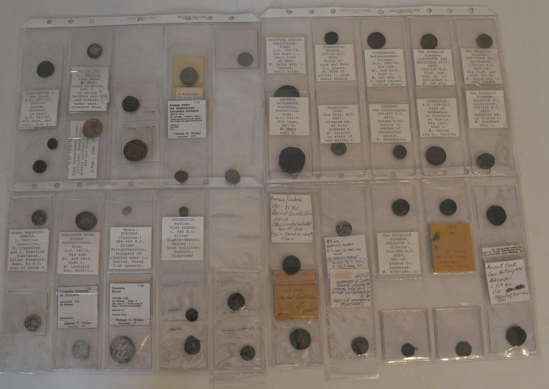 LOT (41) ROMAN BRONZE/SILVER COINS (1 of 16)